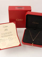 18Kピンクサファイヤダムールネックレス ピンクゴールド