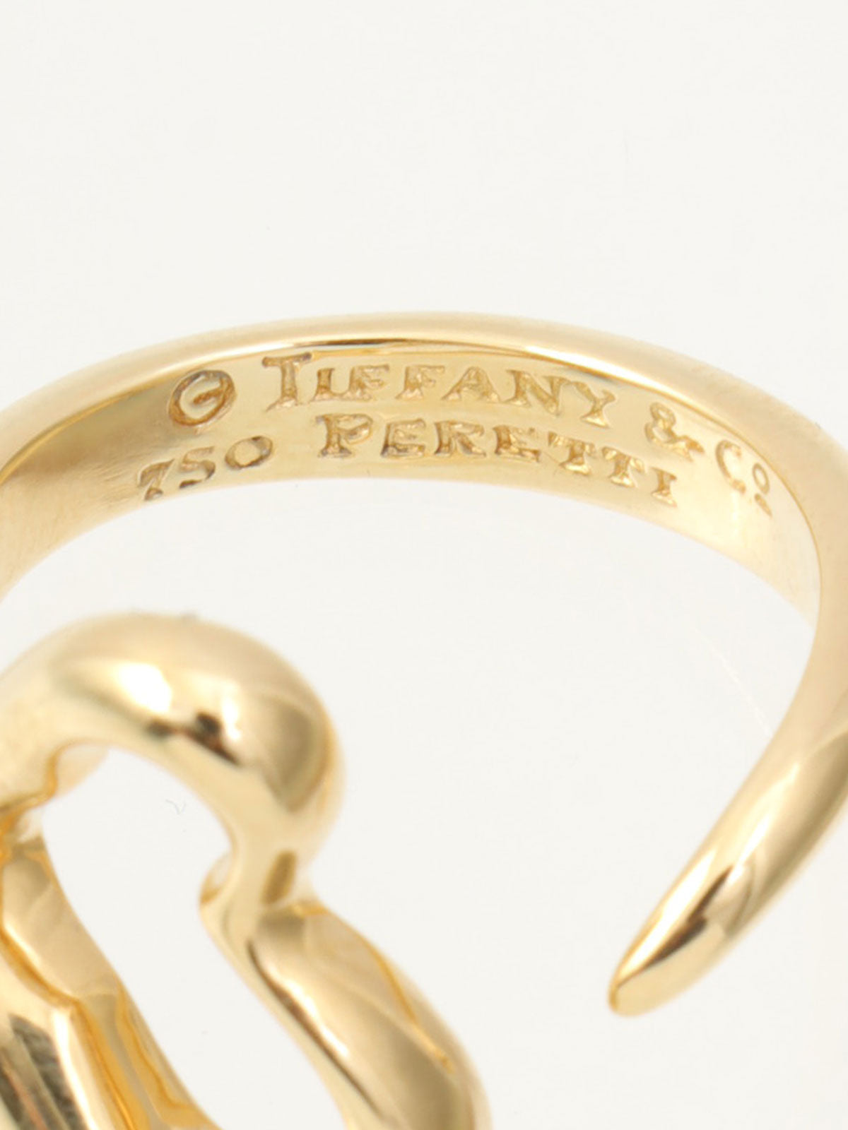 18Kオープンハートリング ゴールド