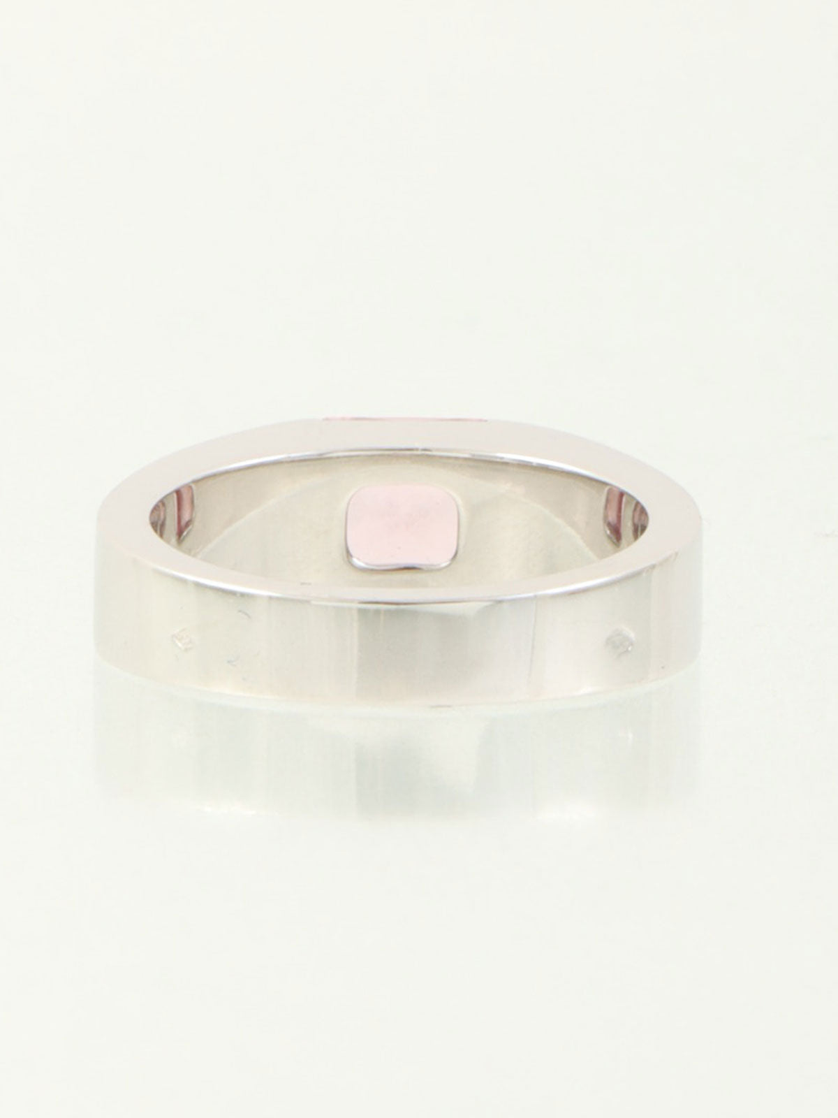 18K Tank Ring #53 Silver/Pink