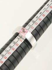 18K金坦克戒指 银色/粉色