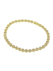 18Kダイヤモンドテニスブレスレット ゴールド