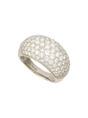 18K Diamond Design Ring #55 Silver