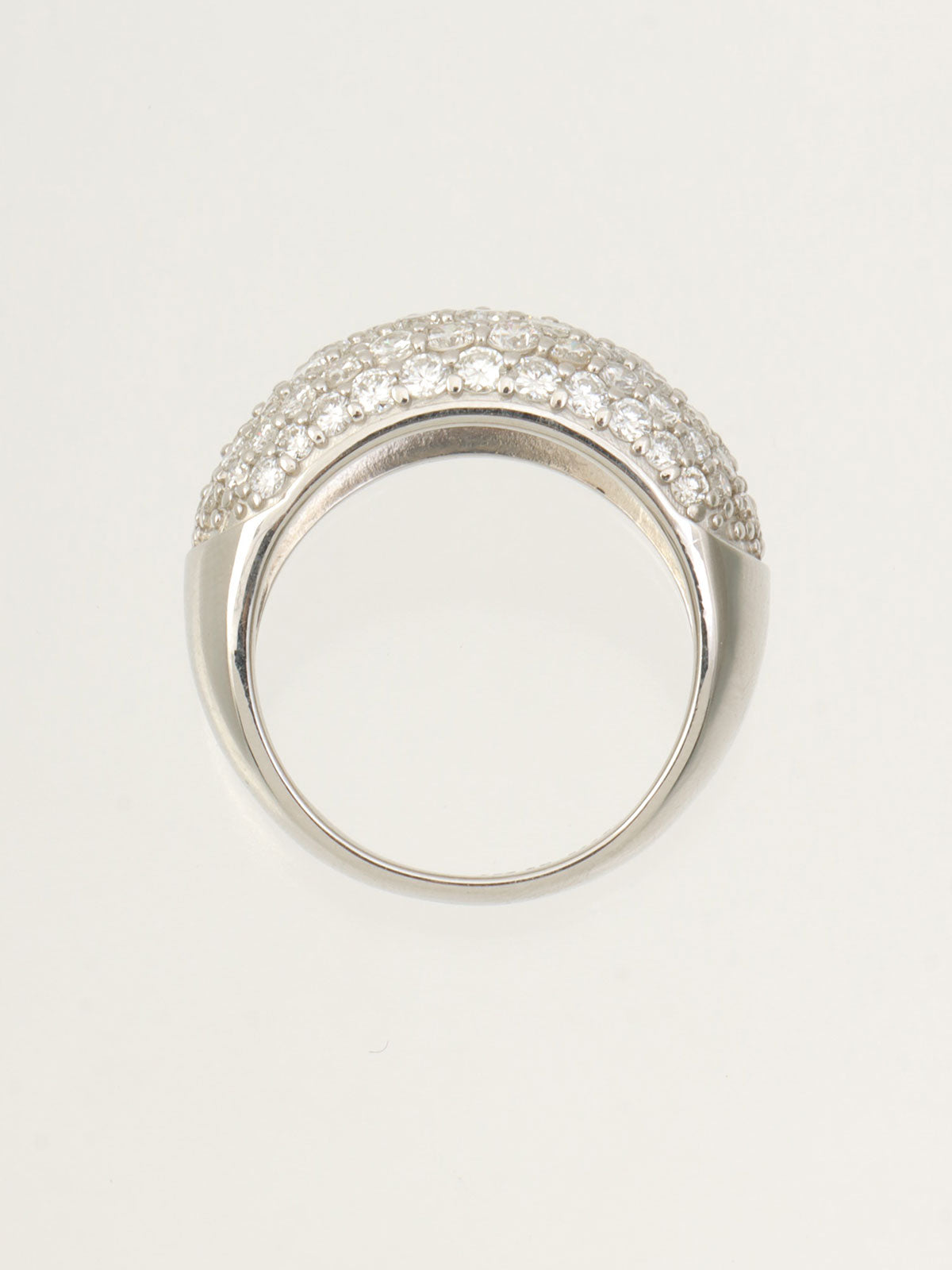 18K Diamond Design Ring #55 Silver