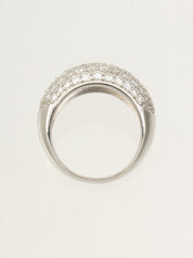18K Diamond Design Ring #55 Silver