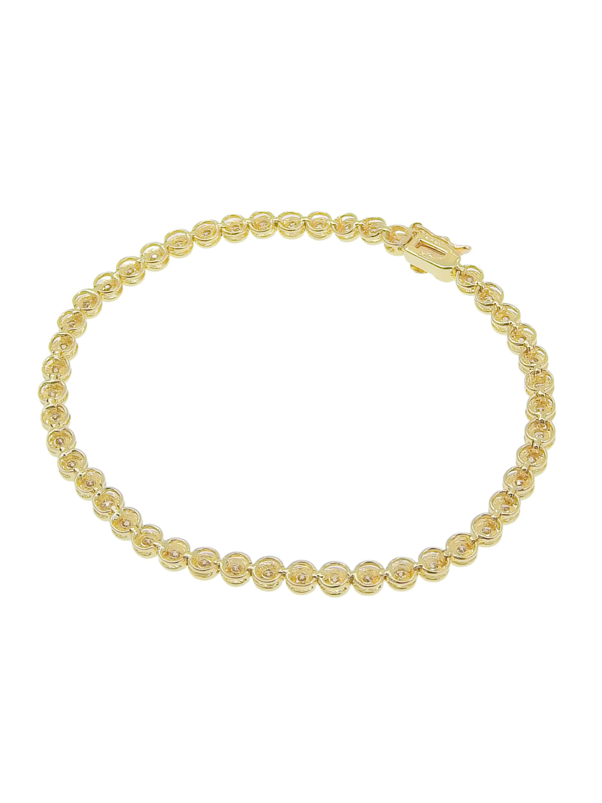 18K金钻石网球手链