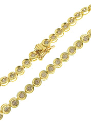 18K金钻石网球手链