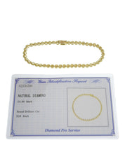 18K金钻石网球手链