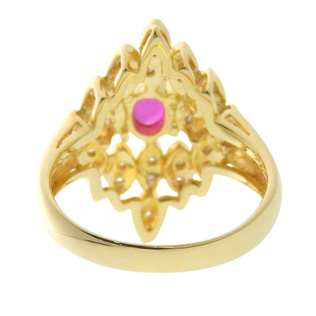 18K Ruby Diamond Ring #55 Gold/Ruby