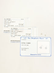 プラチナダイヤモンドピアス シルバー