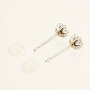 Pt900 Diamond Earrings Silver