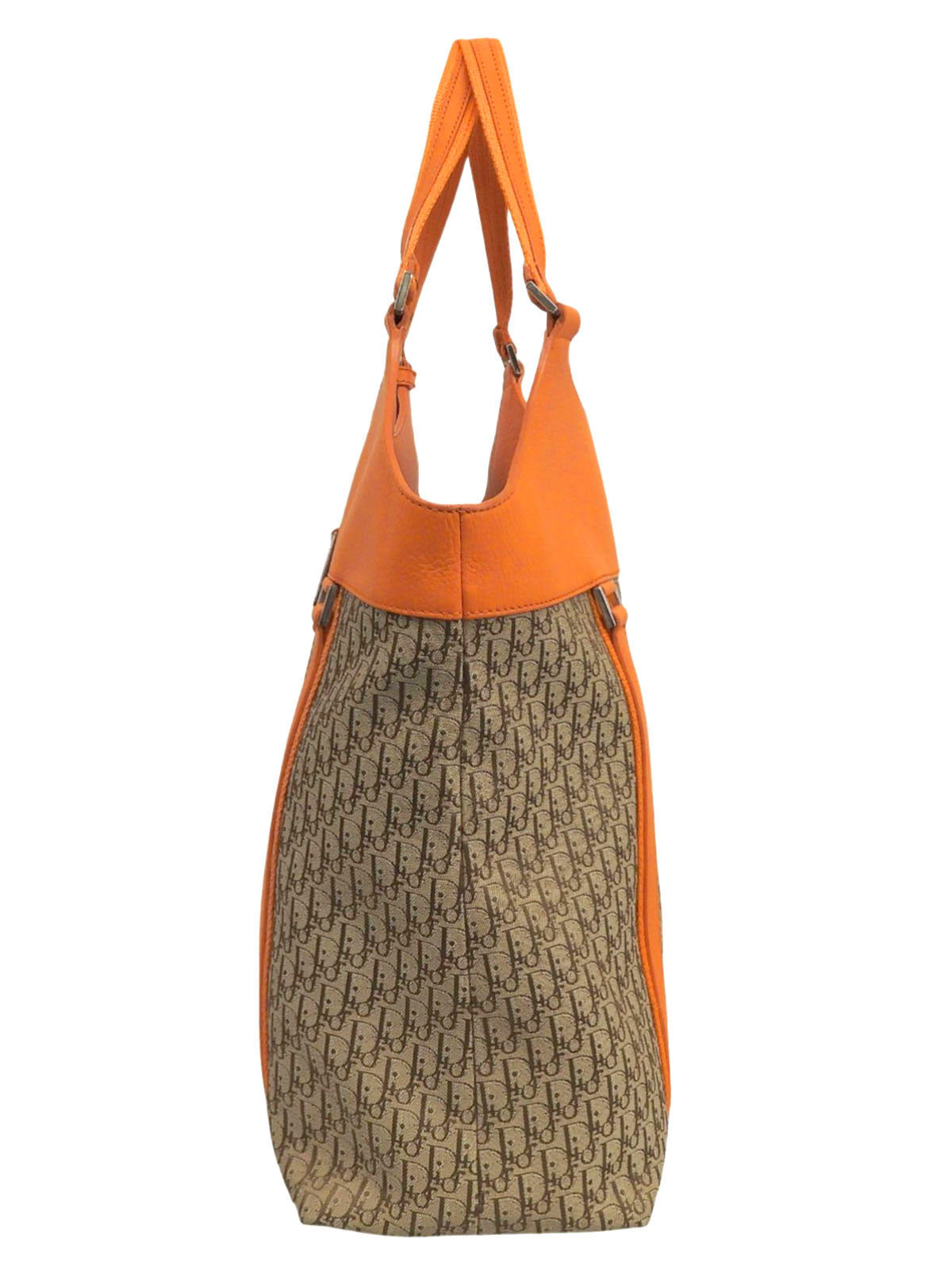 Street Chic Trotter Pattern Tote Bag Orange/Brown