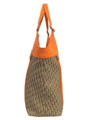 Street Chic Trotter Pattern Tote Bag Orange/Brown