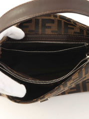 FFズッカパターンワンショルダーバッグ ブラウン