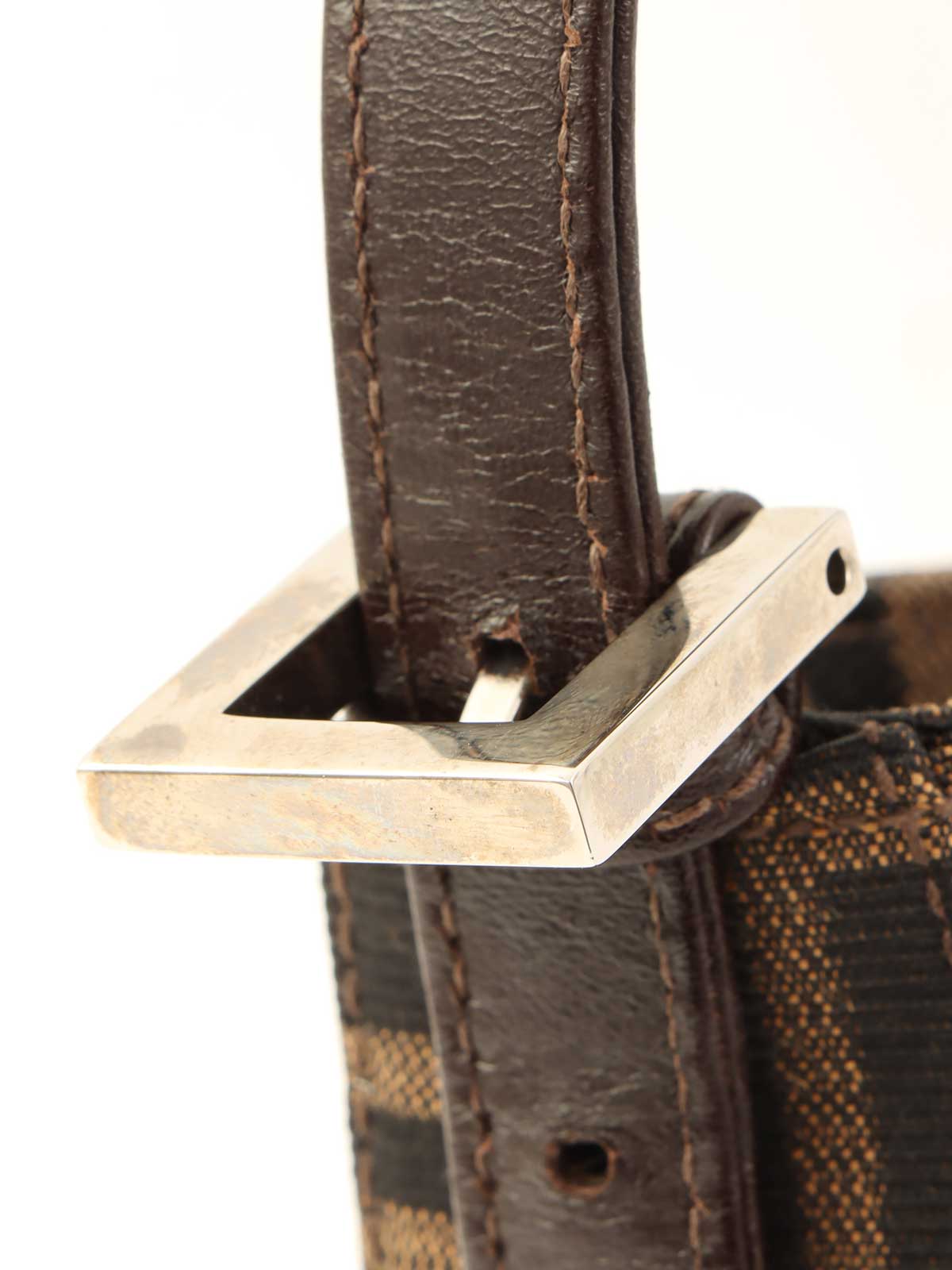 FFズッカパターンワンショルダーバッグ ブラウン