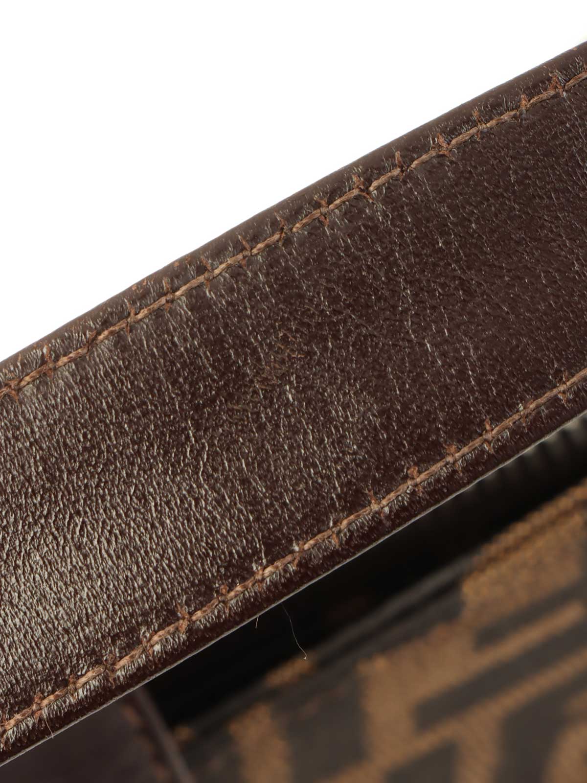 FF Zucca Pattern One-Shoulder Bag Brown