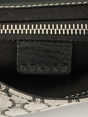 Macadam Pattern Logo Buckle Handbag in Black