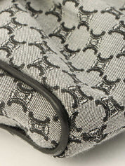 マカダムパターンロゴバックルハンドバッグ ブラック