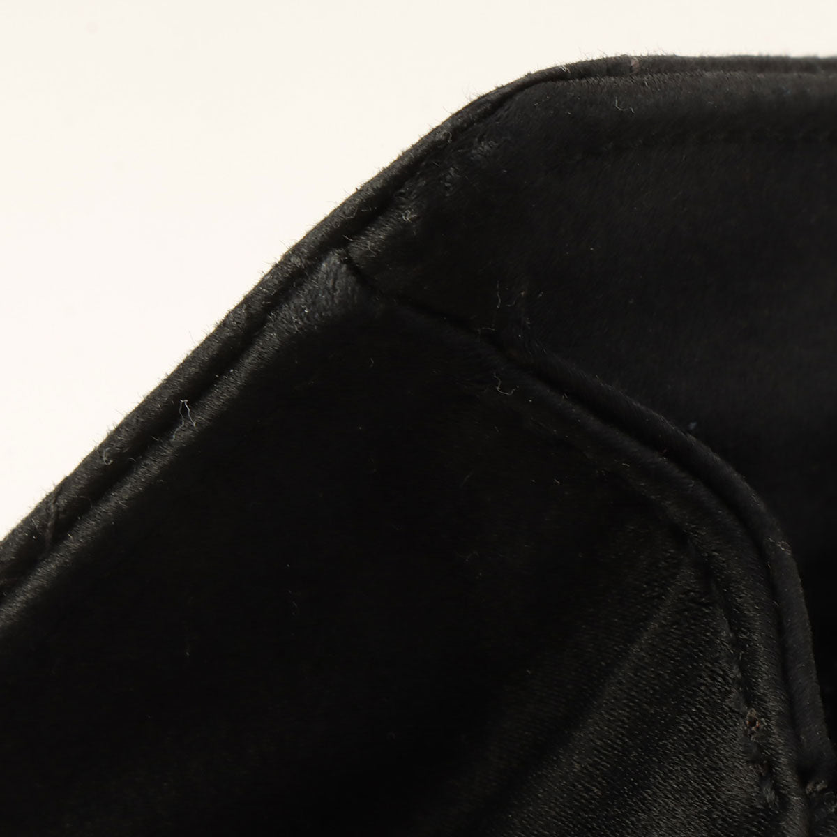Silk Satin Matelassé Stitch CC Turnlock Chain Shoulder Bag, Black, Circa 1992