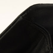Silk Satin Matelassé Stitch CC Turnlock Chain Shoulder Bag, Black, Circa 1992
