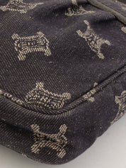 デニムマカダムパターンショルダーバッグ インディゴ