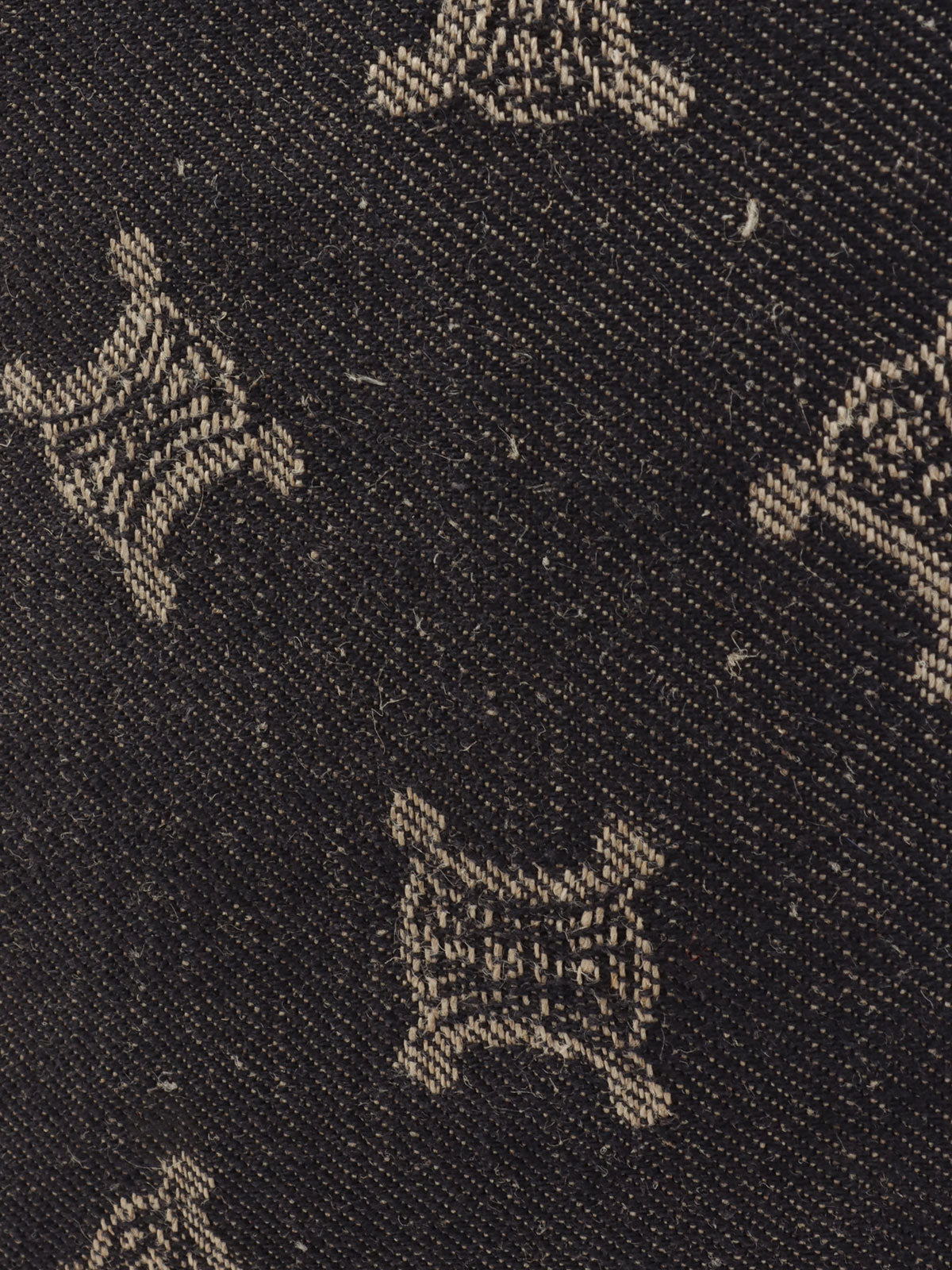 デニムマカダムパターンショルダーバッグ インディゴ