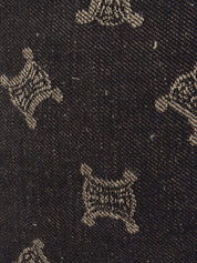 デニムマカダムパターンショルダーバッグ インディゴ