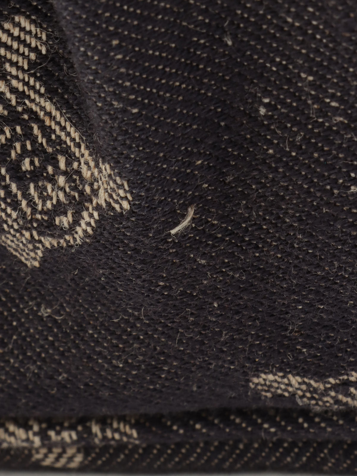 デニムマカダムパターンショルダーバッグ インディゴ