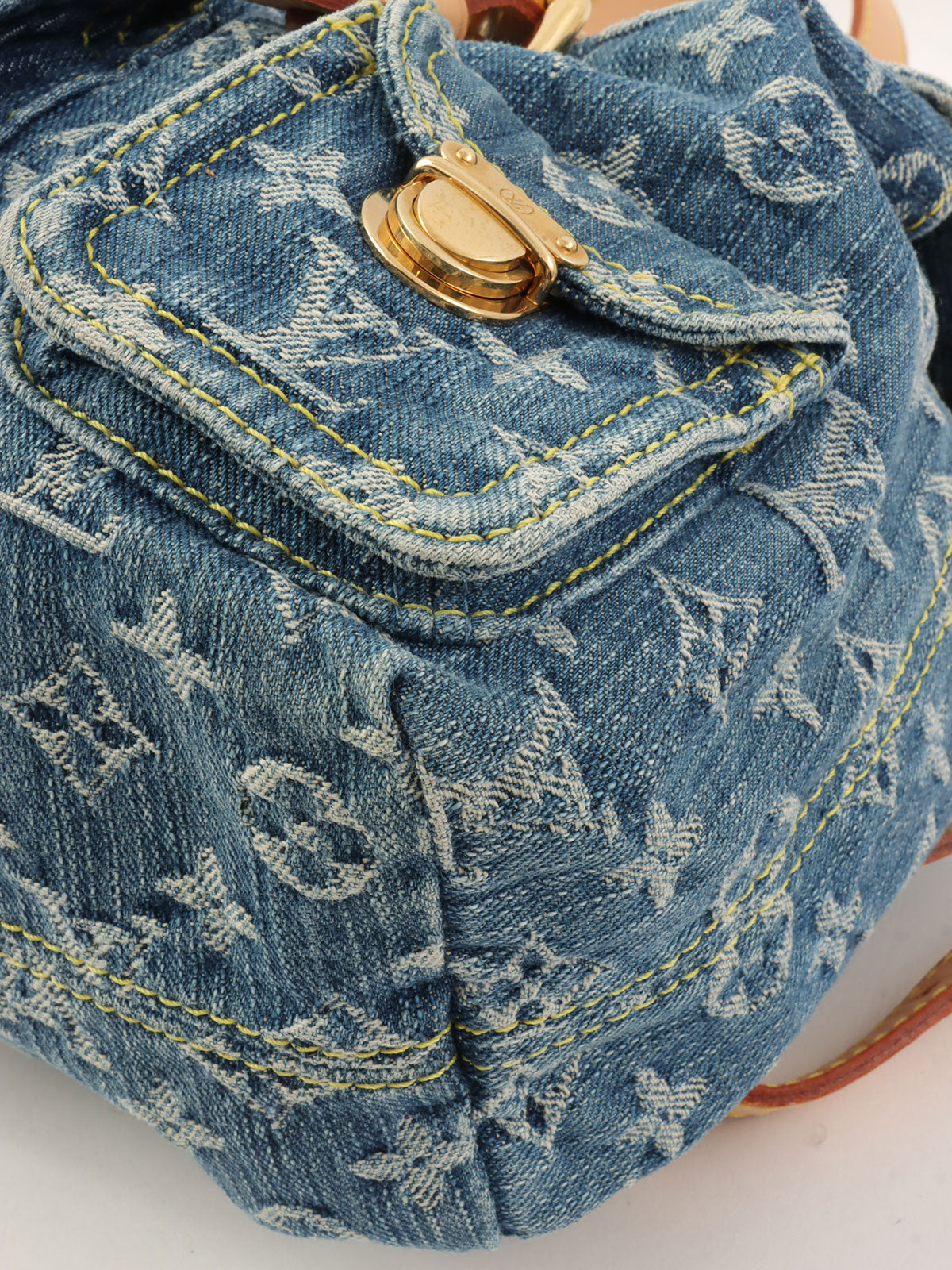 2006年製 デニムモノグラムサックアドPM ブルー