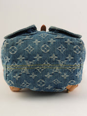 2006年製 デニムモノグラムサックアドPM ブルー