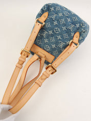 2006年製 デニムモノグラムサックアドPM ブルー