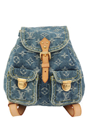 2006年製 デニムモノグラムサックアドPM ブルー