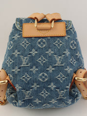 2006年製 デニムモノグラムサックアドPM ブルー