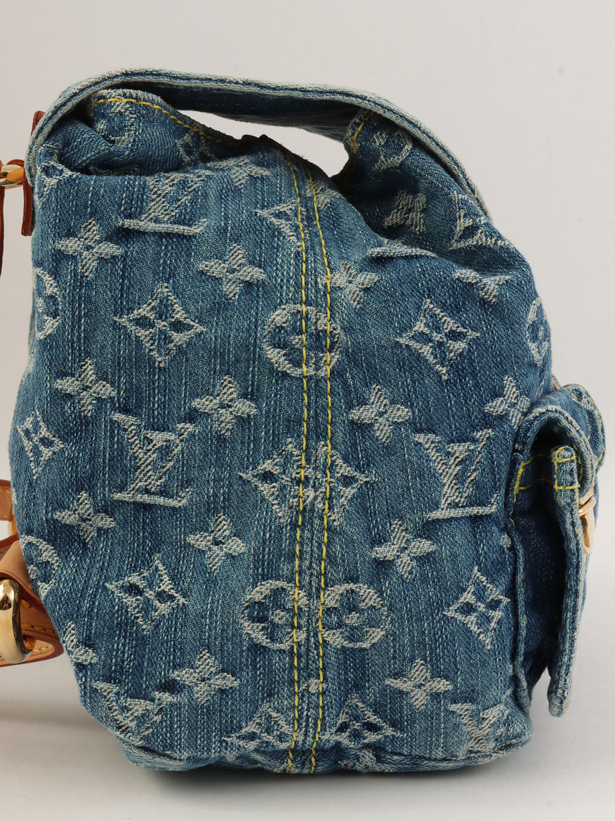 2006年製 デニムモノグラムサックアドPM ブルー