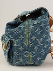 2006年製 デニムモノグラムサックアドPM ブルー