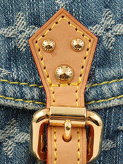 2006年製 デニムモノグラムサックアドPM ブルー