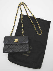 2012 Matelasse 14 Chain Shoulder Bag, Black