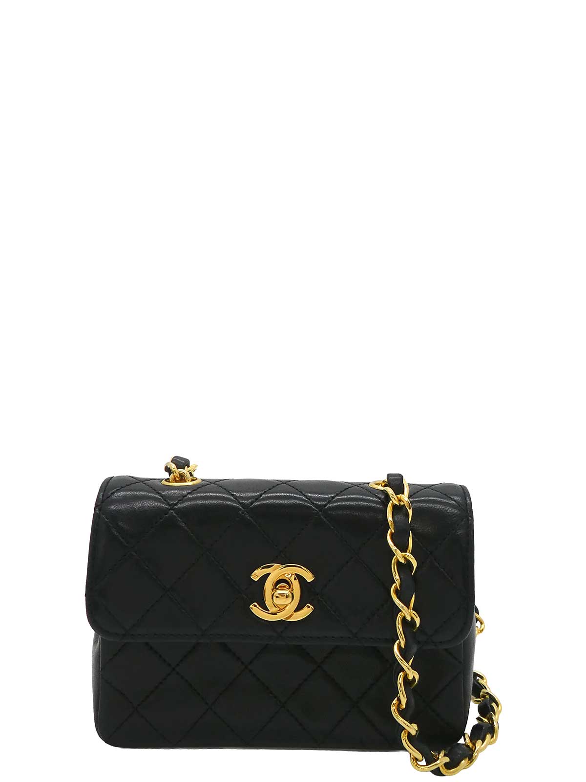 2012 Matelasse 14 Chain Shoulder Bag, Black