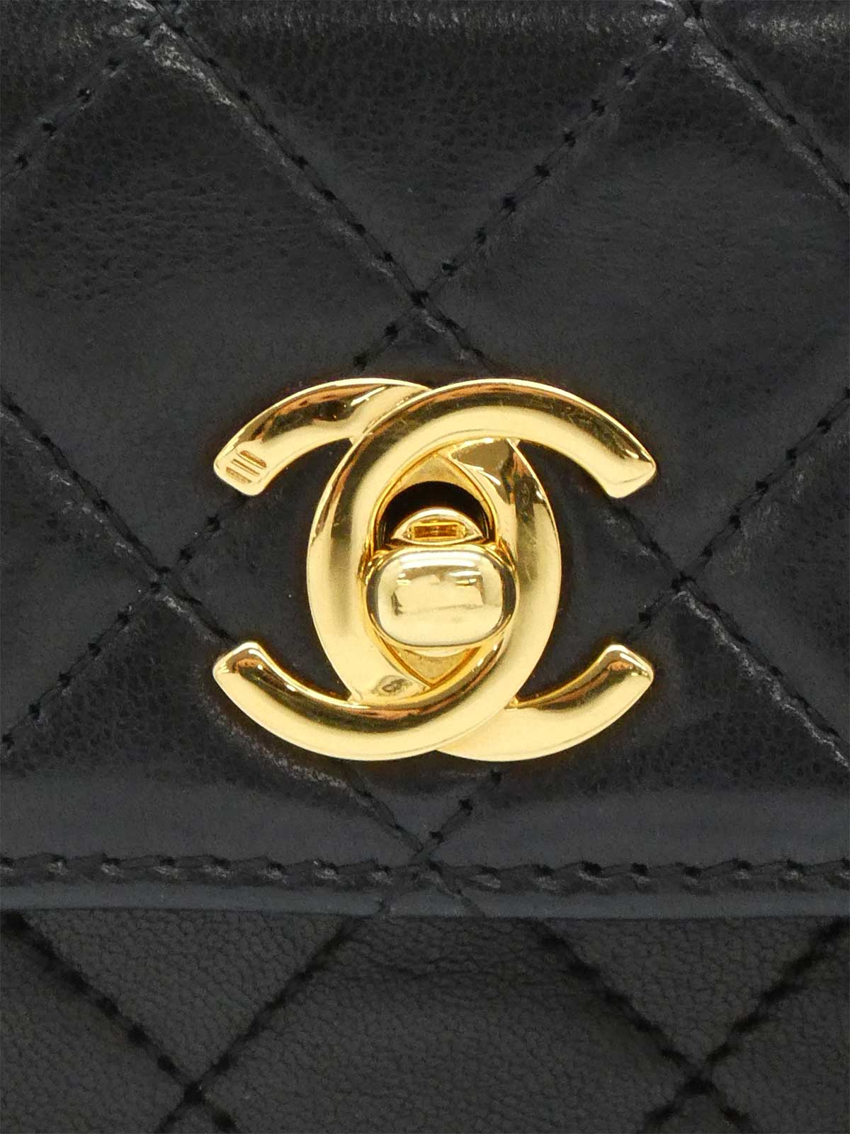 2012 Matelasse 14 Chain Shoulder Bag, Black