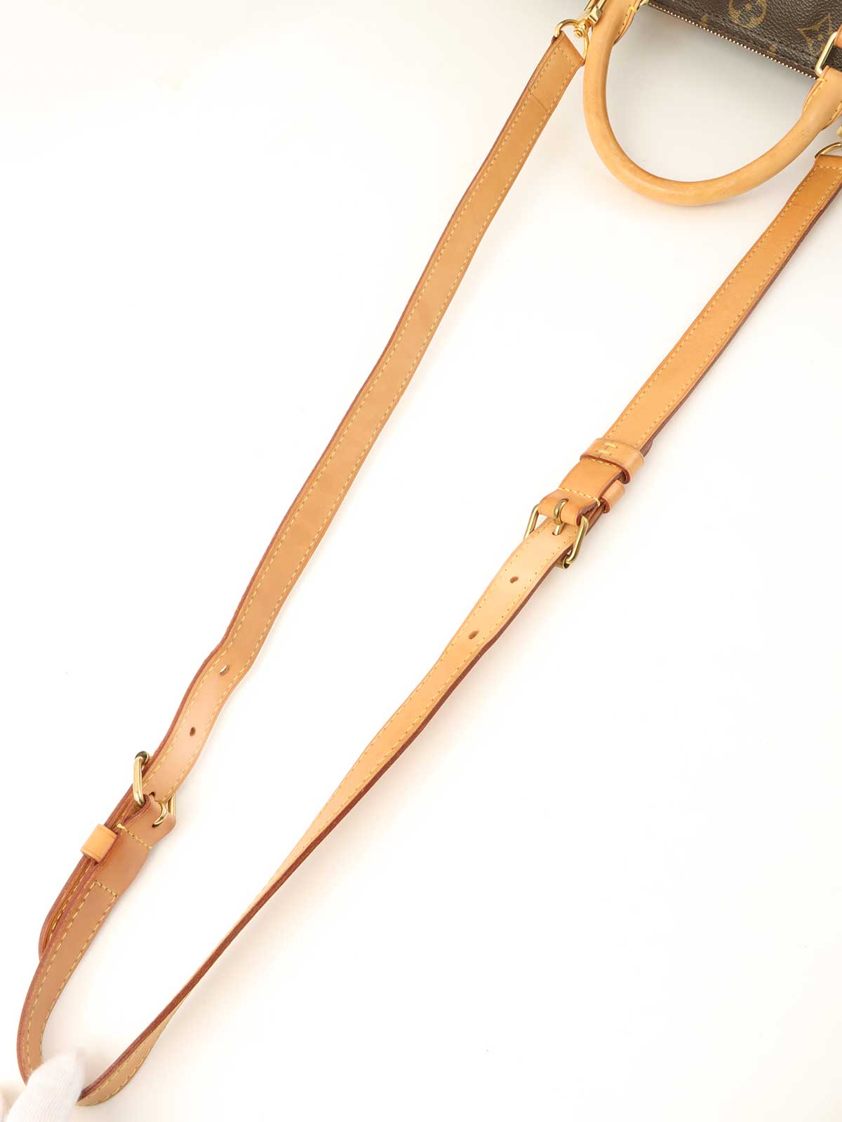 2012年製 キャンバスモノグラムスピーディバンドリエール30 ブラウン/オレンジ