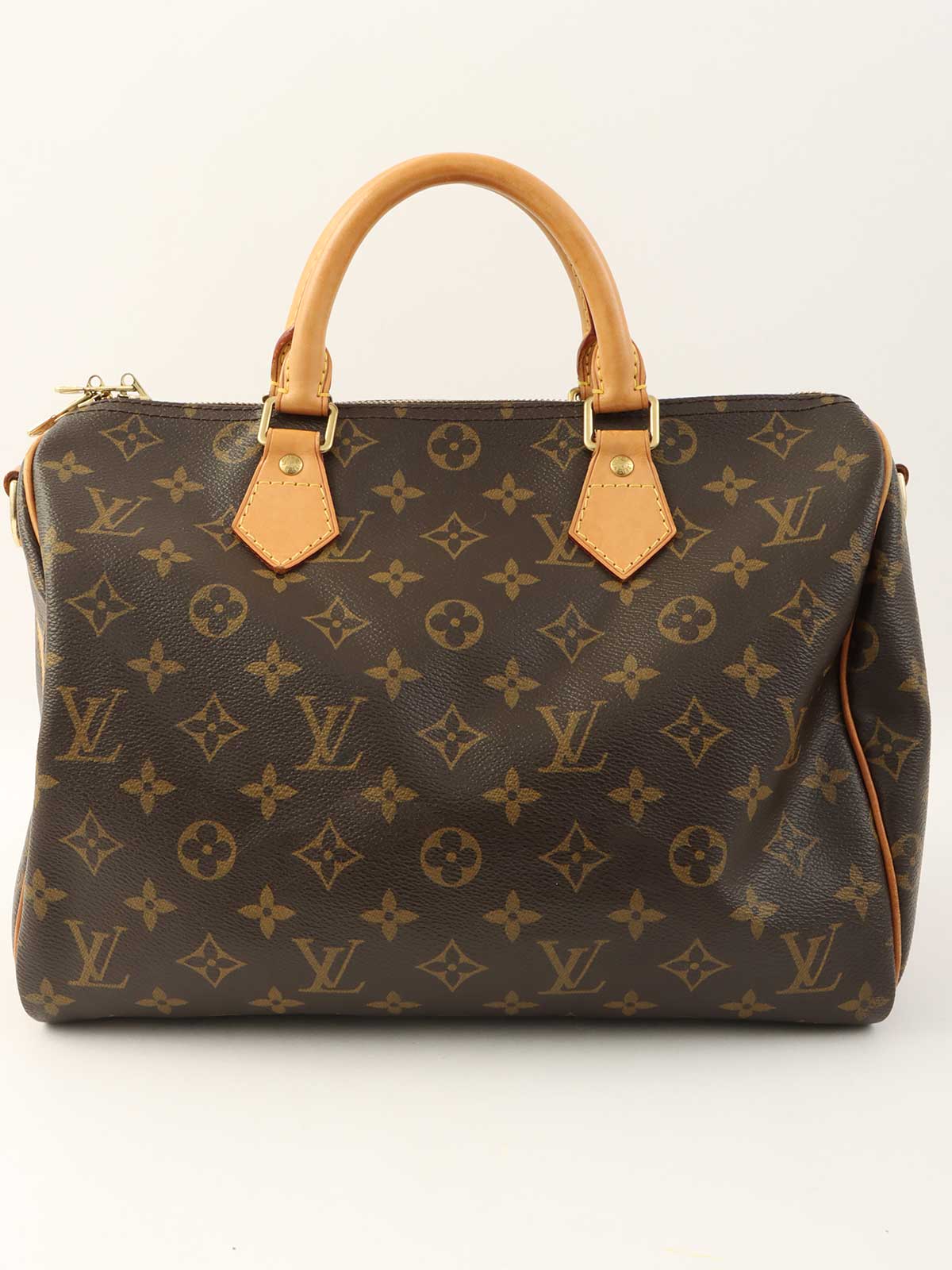 2012年製 キャンバスモノグラムスピーディバンドリエール30 ブラウン/オレンジ