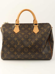 2012年製 キャンバスモノグラムスピーディバンドリエール30 ブラウン/オレンジ