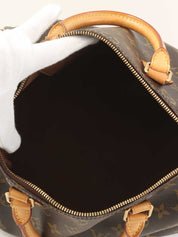 2012年製 キャンバスモノグラムスピーディバンドリエール30 ブラウン/オレンジ