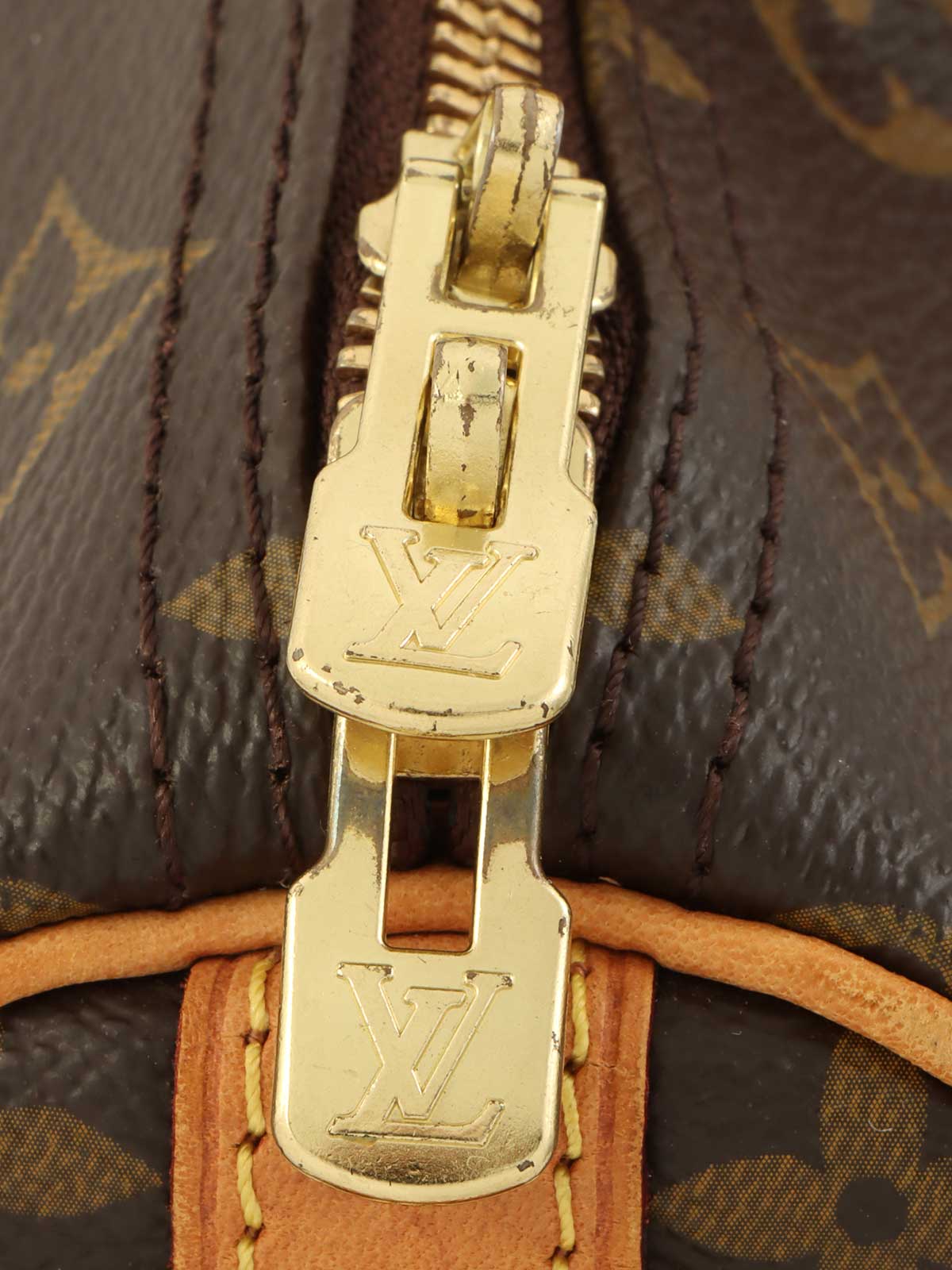 2012年製 キャンバスモノグラムスピーディバンドリエール30 ブラウン/オレンジ