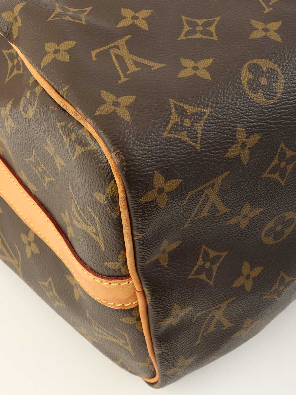 2012年製 キャンバスモノグラムスピーディバンドリエール30 ブラウン/オレンジ