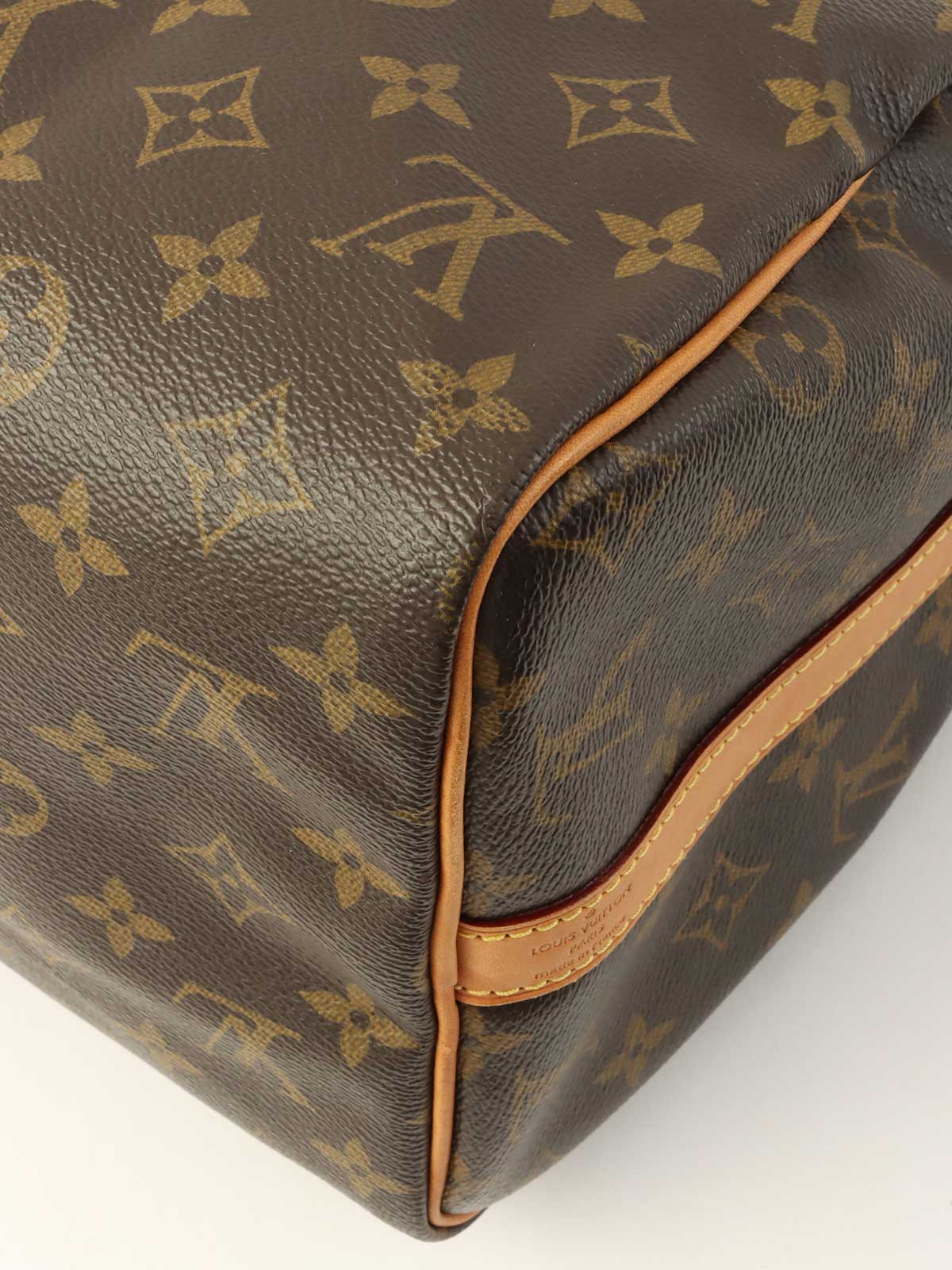 2012年製 キャンバスモノグラムスピーディバンドリエール30 ブラウン/オレンジ