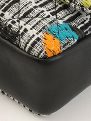 2015 Tweed CC Turnlock Chain Shoulder Bag, Black/Multi