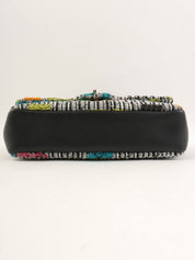 2015 Tweed CC Turnlock Chain Shoulder Bag, Black/Multi
