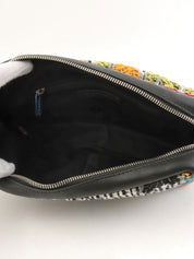2015 Tweed CC Turnlock Chain Shoulder Bag, Black/Multi