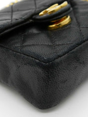 1990 CC Mark 微型链条包，黑色