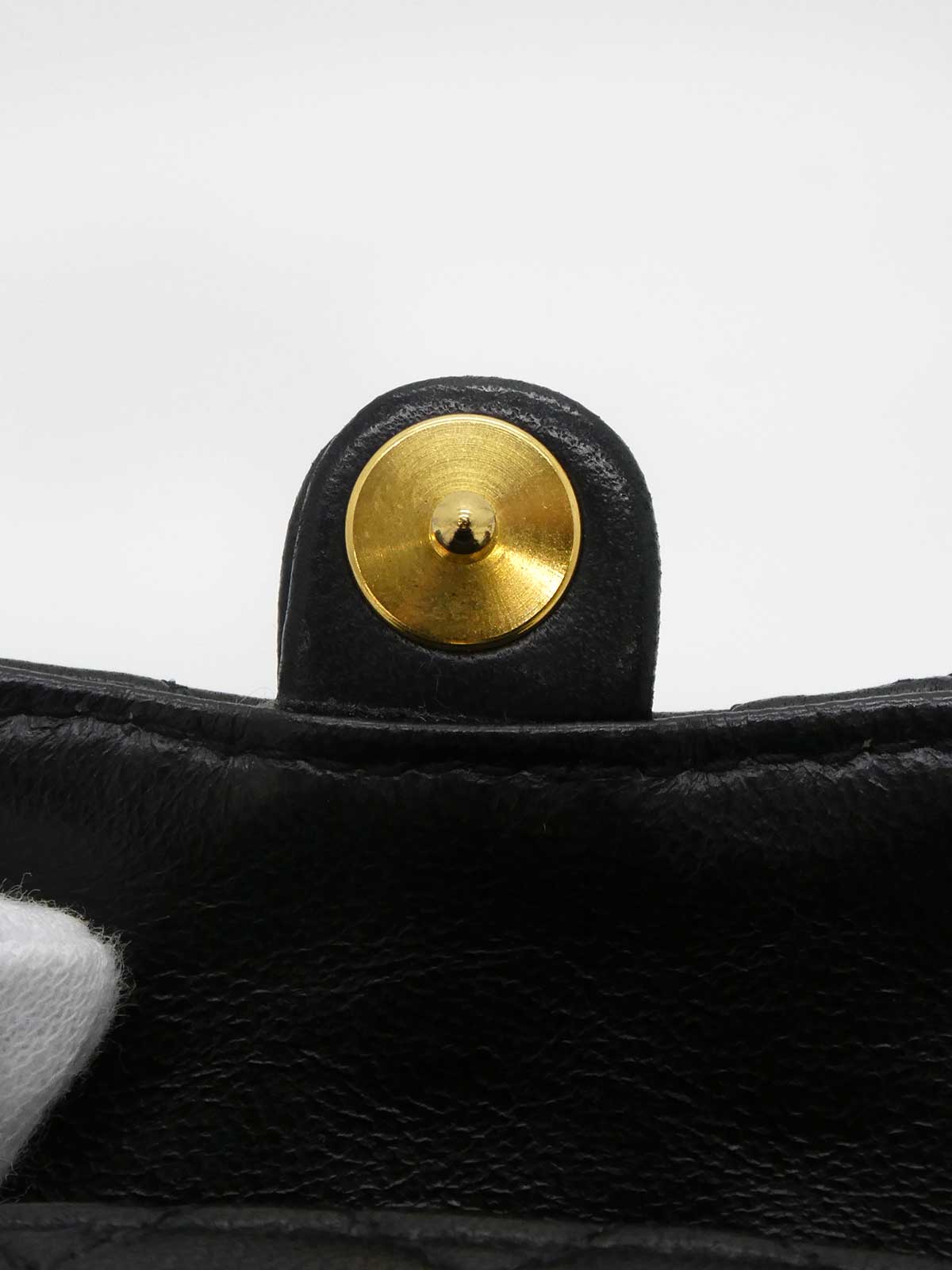 1990 CC Mark Micro Chain Bag, Black